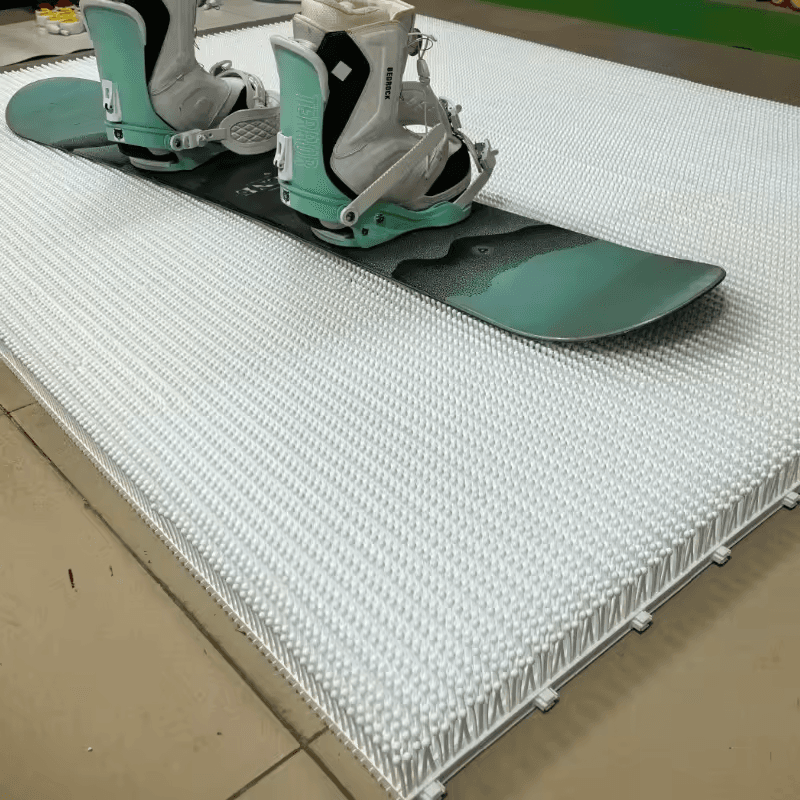 Superficie de dry slope de cerca